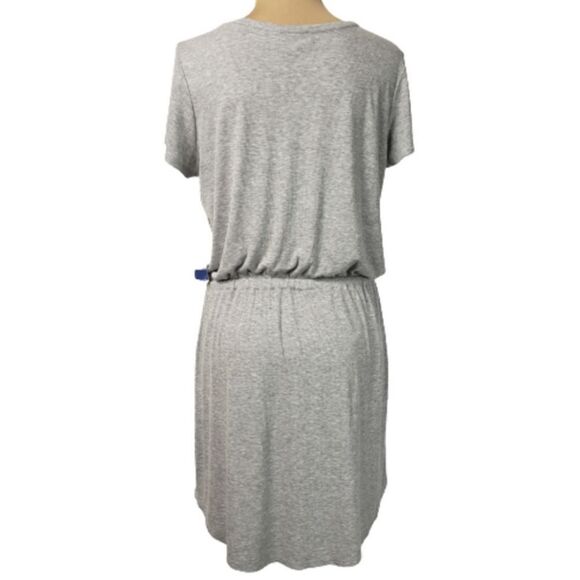 NWT Olive & Oak Casual Gray Drawstring Dress - Picture 4 of 7